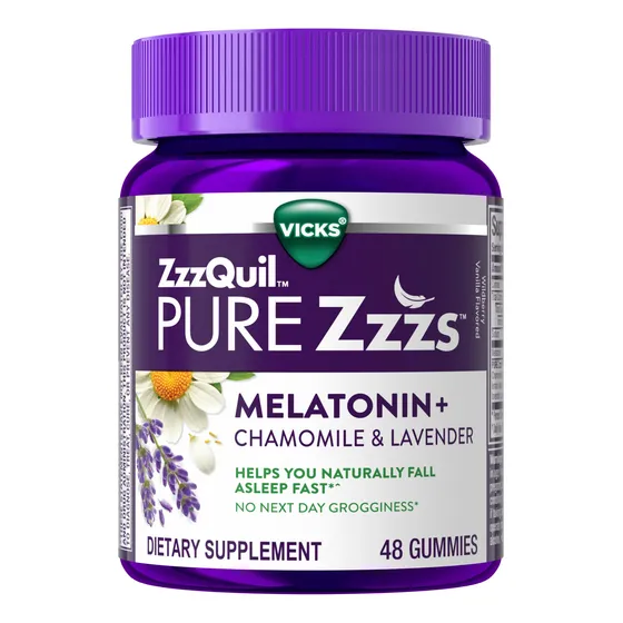 Gomitas Sleep Aid Zzzquil Pure Zzzs Melatonina, 1 Mg, 48 Uni