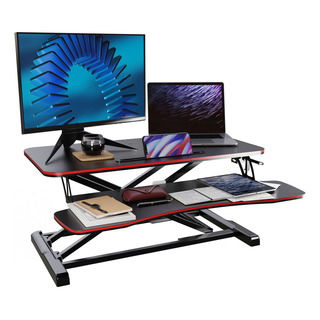 Fohfurniture Escritorio De Pie Convertidor De Escritorio Base Elevador Monitor Escritorio Ajustable Estación De Pie Elevador De Escritorio De 32 Pulgadas Con Bandeja Para Teclado Fohfurniture Escritorio De Pie Convertidor De Escritorio Base Elevador Monitor Escritorio Ajustable Estación De Pie Elevador De Escritorio De 32 Pulgadas Con Bandeja Para Teclado