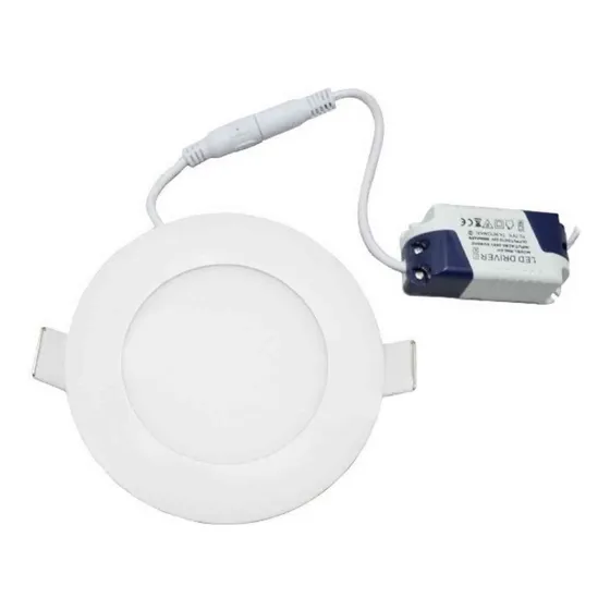 Panel Led 3w Spot Ojo De Buey Redondo Luz Calida 9cm