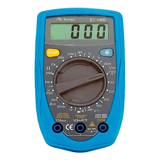 Multímetro Digital Et-1400 Minipa