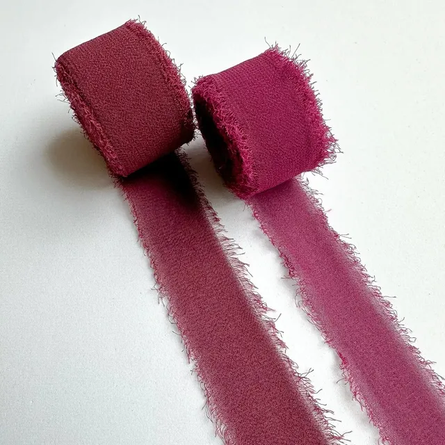 10 Metros 2cm Fita Chiffon Artesanal Convite Para Decoração