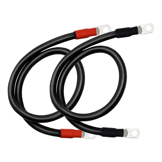Par De Cables #4 Inversor-baterías Ciclo Profundo 140a 100cm