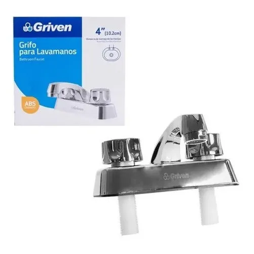 Llave Doble Para Lavamano (plastico Cromado)