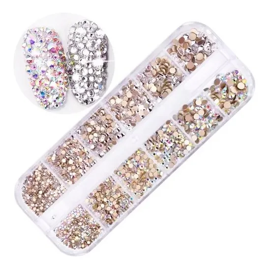 Caja De Strass Para Decoración De Uñas Nail Art