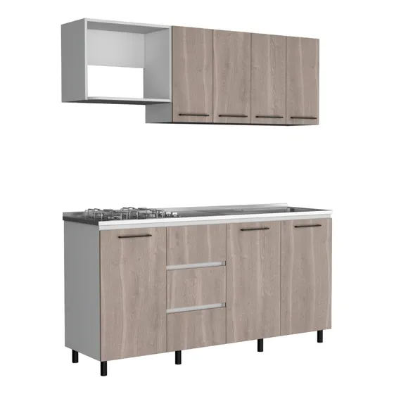 Cocina Integral Elied, Blanco Duqueza Y Bardolino, Mesón Der