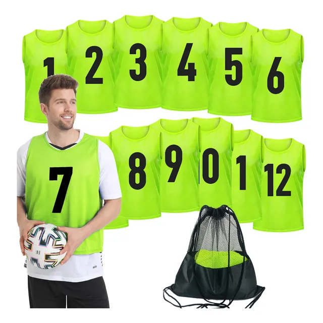 12 Chaleco Entrenamiento Team Pinnie Scrimmage Para Hombr