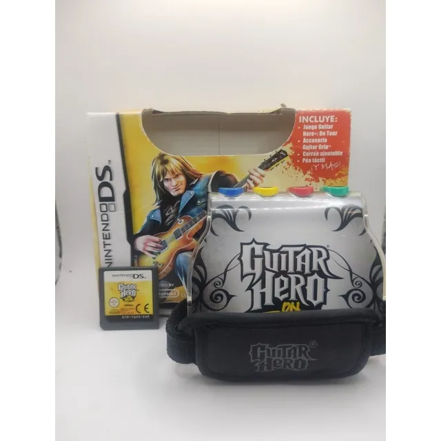 Guitar Hero Para Ds Lite Y Su Accesorio. Cómo Nuevo 