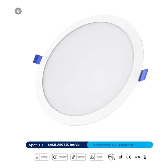 Panel Redondo Empotrable Igoto Ig-percs18 Led Samsung 18w