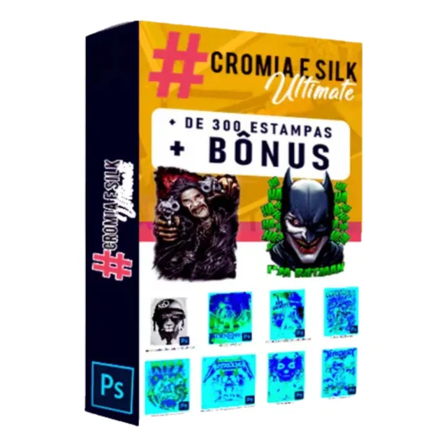 Super Pack + 300 Estampas Cromia E Silk + Bônus