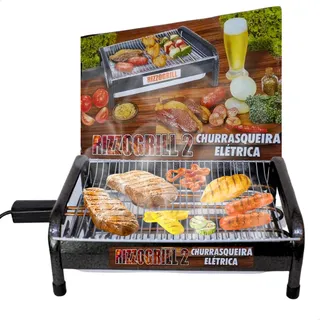 Churrasqueira Elétrica Portåtil Com Bandeja Coletora Grill Churrasqueira Elétrica Portåtil Com Bandeja Coletora Grill