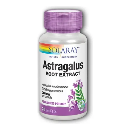 Suplemento De Extracto De Raíz De Astrágalo Solaray 30 Cápsu