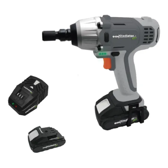 Atornillador Y Llave + Cargador Y Bateria 18v Gladiator