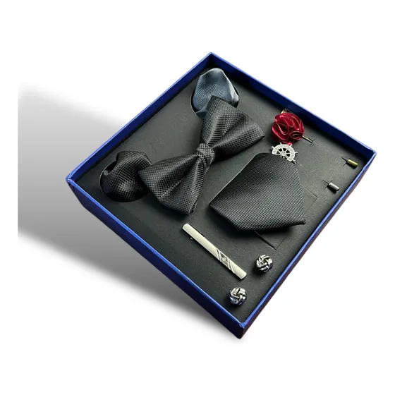 Set, Corbata, Pañuelo, Moño, Gemelos,super Premium, Lujo