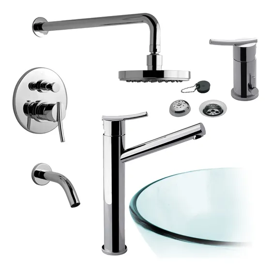Fv Libby Monocomando Lavatorio Vessel Bidet Bañera Ducha