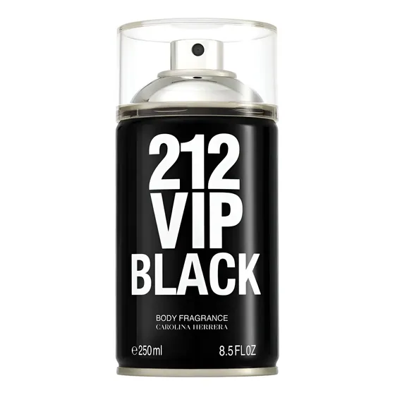 Perfume Importado Masculino 212 Vip Black De Carolina Herrera Body Spray 250ml Original