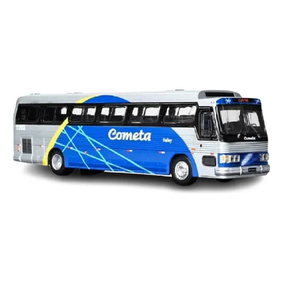 Miniatura Ônibus Cometa Cma Flecha Azul Vll Esc 1:72 Metal