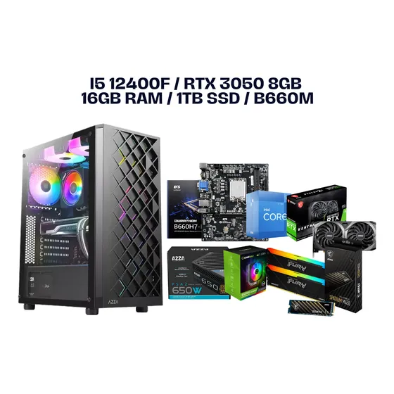 Pc Gamer Intel Core I5 12400f 1tb Ssd M2 16gb Ram 3200 Mhz