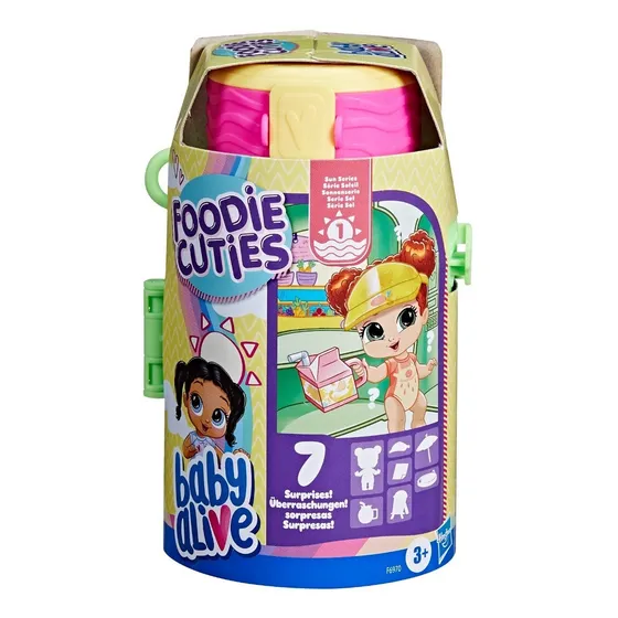 Baby Alive Foodie Cuties Muñeca Sorpresa Con Acc. - Hasbro
