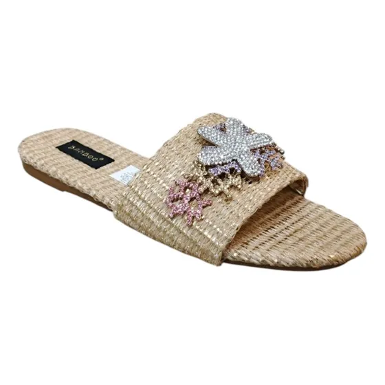 Sandalias Bamboo Con Detalle De Cristales