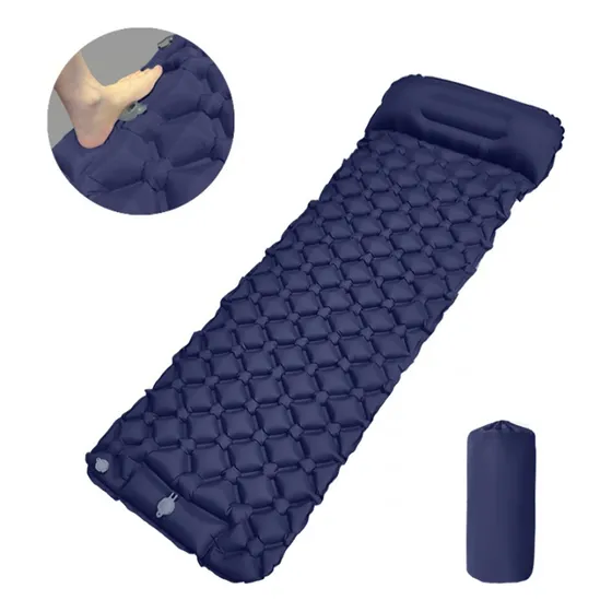 Colchoneta Inflable Plegable Para Acampada Y Senderismo