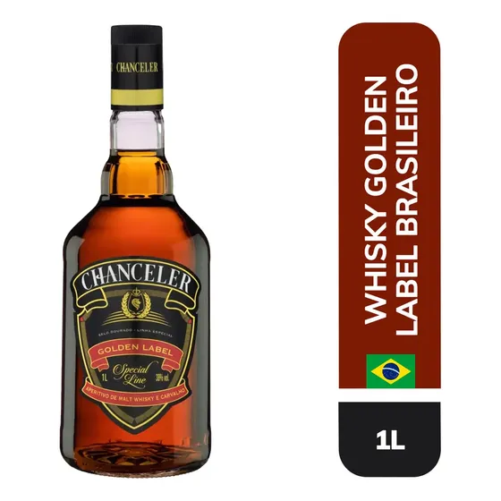 Whisky Brasileiro Golden Label Chanceler Special Line Garrafa 1l