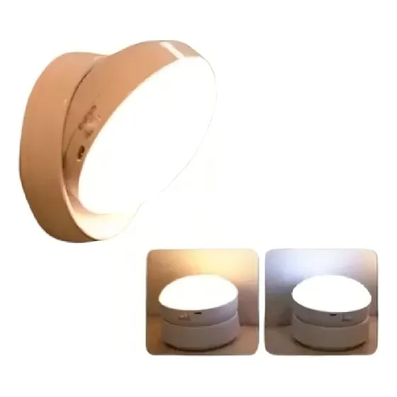 Lampara Rotacion 360 Recargable Con Sensor De Movimiento 110v