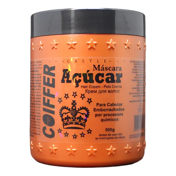 Máscara De Açucar Coiffer Cabelo Elastico E Quebradiço 500g