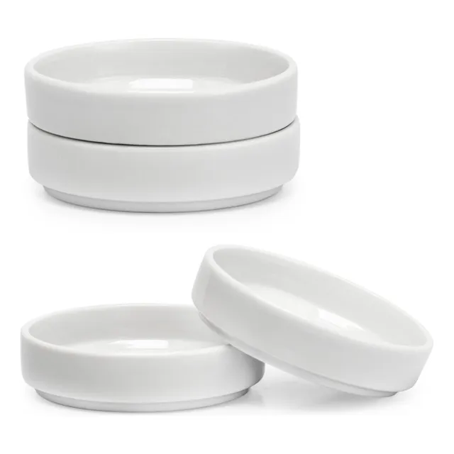 5 Comedouro Para Gatos 230ml Porcelana Dispenser De Ração 