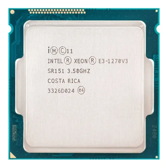 Processador De Cpu Xeon E3 1270 V3 1270v3 De 3,5 Ghz Lga 115