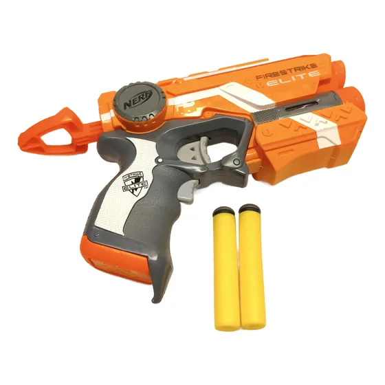 Lançador De Dardos Nerf Firestrike Com Laser Elite Laranja