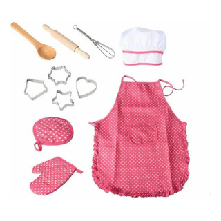 Juego De Chef Para Niños, Kit Para Hornear 11 Pz Juego De Chef Para Niños, Kit Para Hornear 11 Pz