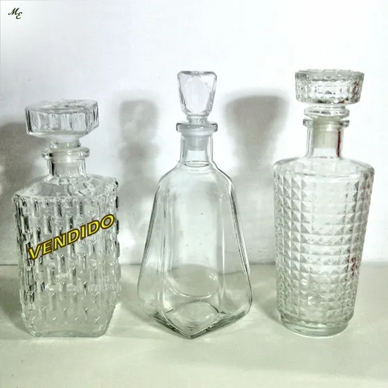 Licoreras De Cristal Tallado Y Liso
