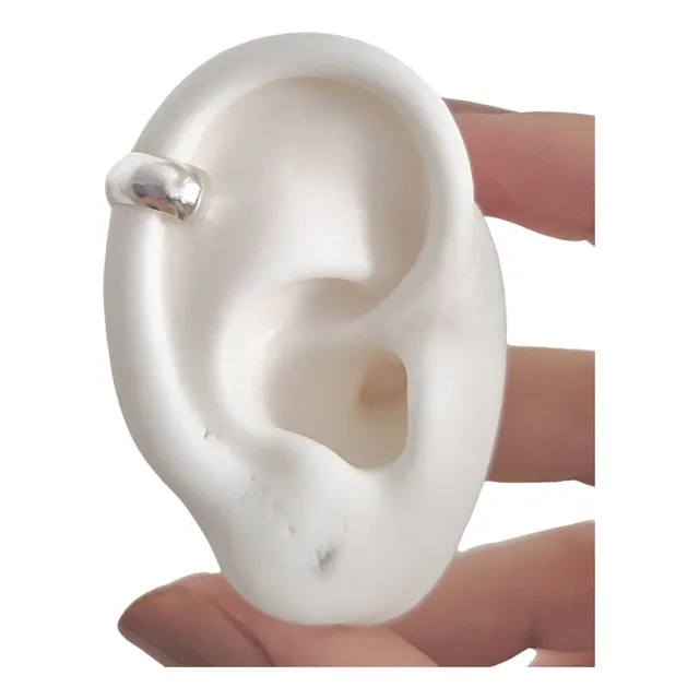 Aro Ear Cuff Bidu Bombé De Plata 925