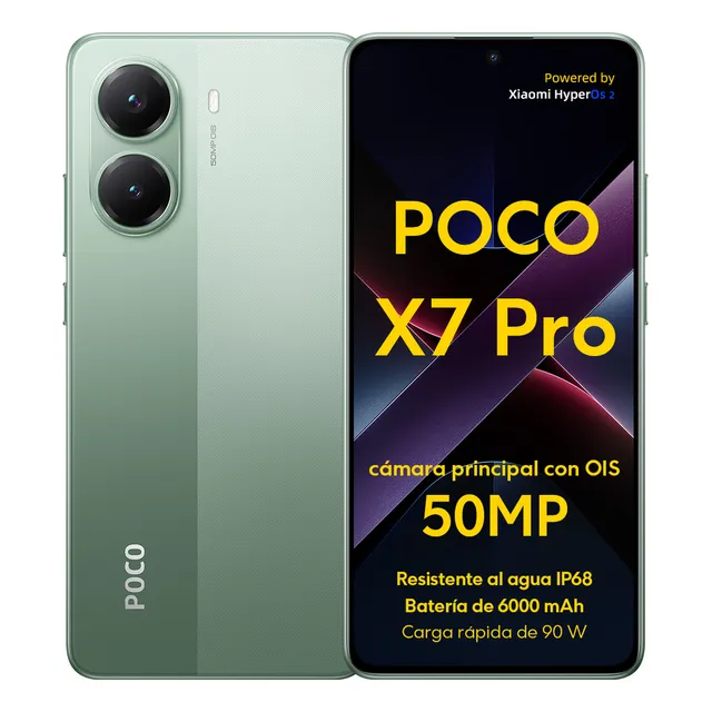 Celular Xiaomi Poco X7 Pro 5g Dual Sim 256gb Verde 12ram 50mpx