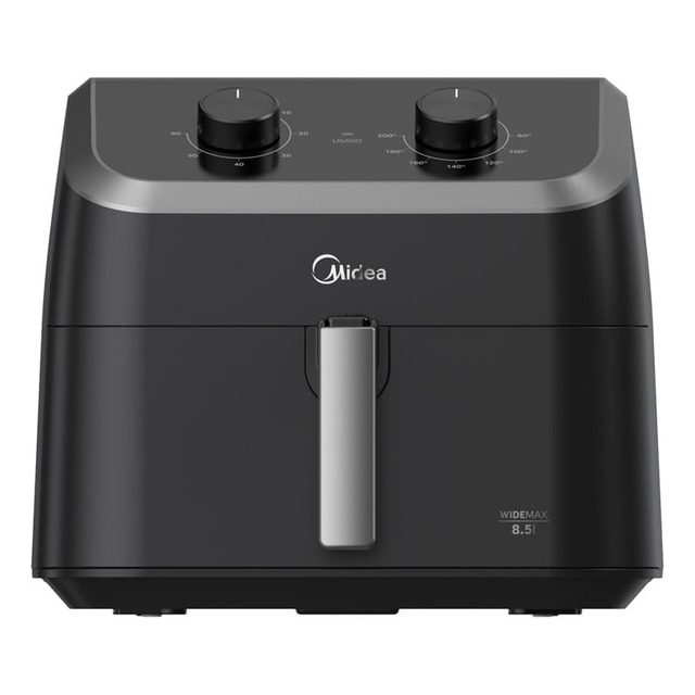 Fritadeira Air Fryer 8,5l Wide Max Cyclone Preto Midea 110v Fritadeira Air Fryer 8,5l Wide Max Cyclone Preto Midea 110v