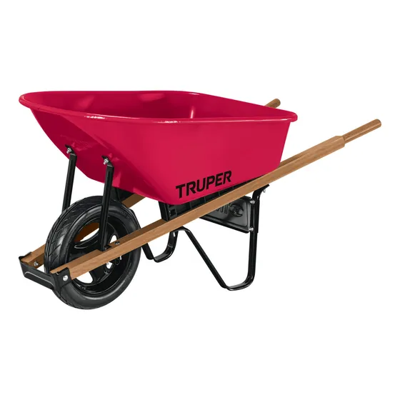 Carretilla Truper 170 L Capacidad 580kg Llanta Antipinchazo