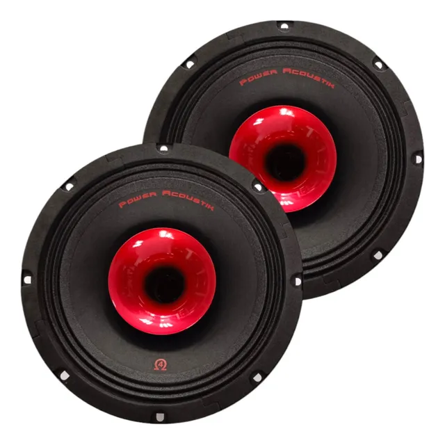 Bocinas Open Show Power Acoustik 8 Pulgadas Pr-804c 350w Color Negro