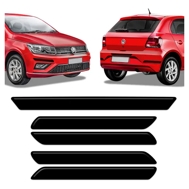 Adesivos Protetor Para-choque Carro Universal Resinado Preto