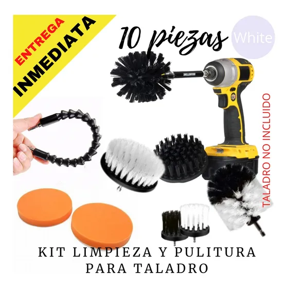 Kit Limpieza Pulitura Detailing 3m Cepillos Taladro Auto Hog