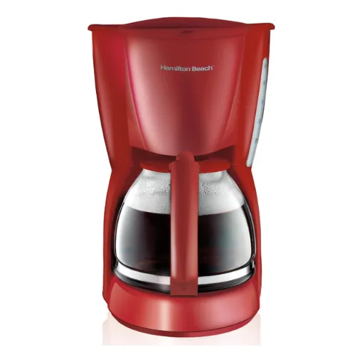 Cafetera Hamilton Beach  12 Tazas Color Rojo