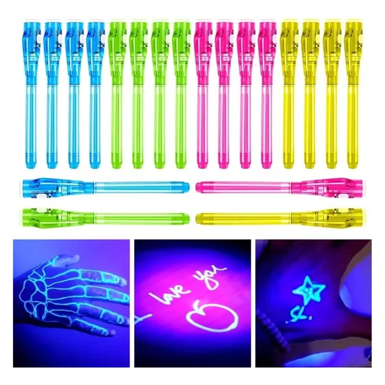 Bolígrafos De Tinta Invisible - Lo Ves Con Luz Uv - Secretos