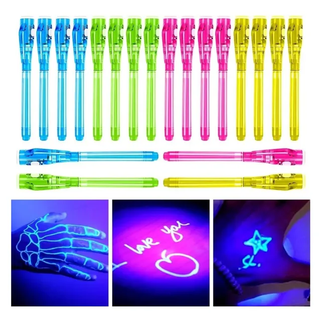 Bolígrafos De Tinta Invisible - Lo Ves Con Luz Uv - Secretos