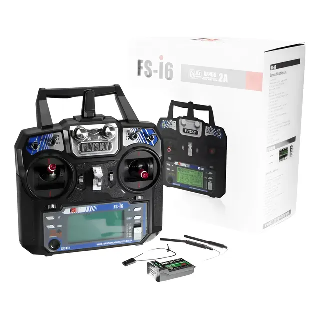 Rc Radio Control Flysky Fs-i6 6 Canales 2,4ghz Recep Fs-ia6b