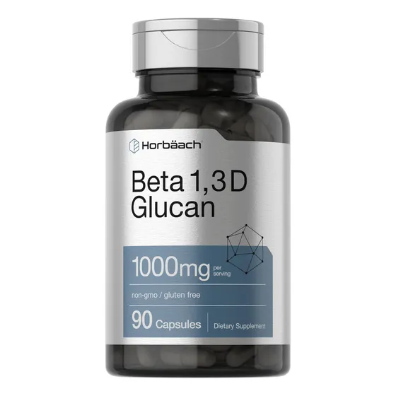 Suplemento Horbäach Beta Glucano 1,3d 1000 Mg 90 Cápsulas