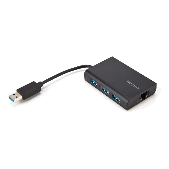 Hub Multipuerto Targus Usb 3.0 A Rj45 + 3 X Usb 3.0 Ach222