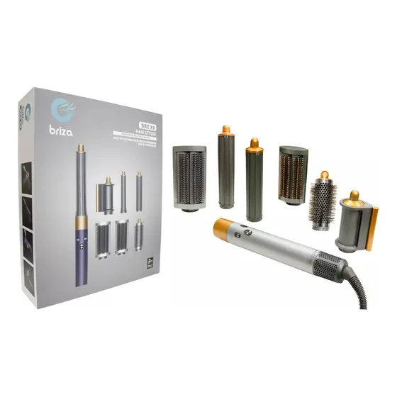 Cepillo Secador Voluminizador Modelador 6 En 1 Dyson Briza Gris/azul