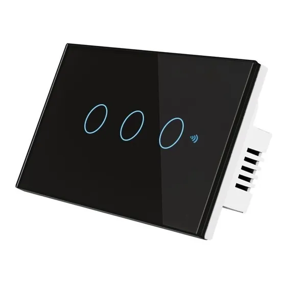 Interruptor Touch Wifi Triple No Neutro Moes