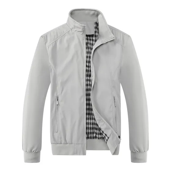Chamarra Rompeviento Estilo Biker Informal Para Hombre