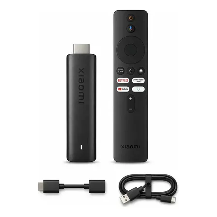 Conversor Xiaomi Mi Tv Stick 2a Geração Full Hd 8gb Preto De Voz