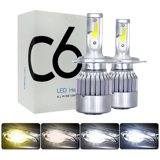 C6 Faro H4 Led Coche Led Faro H11 H3 Luz Antiniebla H7 9012
